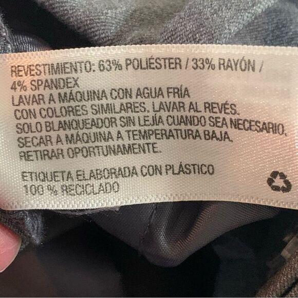 A NEW DAY Slacks Women’s 14 Gray Wide Leg Front Pockets Faux Back Pockets. - Picture 9 of 14